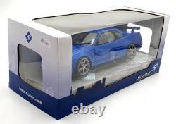 Solido 1/18 Scale Diecast S1804301 1999 Nissan Skyline R34 GTR Bayisde Blue