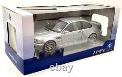 Solido 1/18 Scale Diecast S1806503 BMW E46 CSL 2003 Silver/Grey
