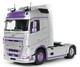 Solido 124 Scale Volvo Trucks Fh Globetrotter Xl Silver & Purple 2023