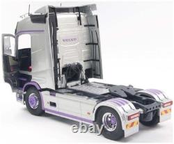 Solido 124 Scale Volvo Trucks FH Globetrotter XL Silver & Purple 2023
