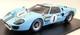 Spark 1/18 Scale Model Car 18s470 1967 Ford Gt40 Mk 2b #1 Winner 12h Rheims