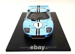 Spark 1/18 Scale Model Car 18S470 1967 Ford GT40 Mk 2B #1 Winner 12H Rheims