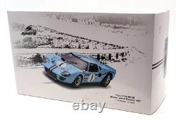 Spark 1/18 Scale Model Car 18S470 1967 Ford GT40 Mk 2B #1 Winner 12H Rheims