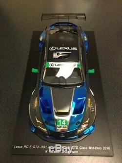 Spark 2018 Lexus Racing RCF GT3 1/18 Scale BLUE New RARE car# 14