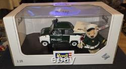 Steiff Teddy Bear and Revell 1/18 Scale Car Goggomobil T250 Polizei Rare Item