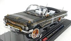 Sun Star 1/18 Scale 2110 1961 Chevrolet Impala Lowrider Open Convertible Black Sun Star 1/18 Scale 2110 1961 Chevrolet Impala Lowrider Open Convertible Black