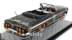 Sun Star 1/18 Scale 2110 1961 Chevrolet Impala Lowrider Open Convertible Black