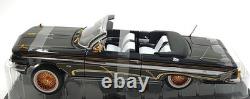 Sun Star 1/18 Scale 2110 1961 Chevrolet Impala Lowrider Open Convertible Black