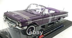 Sun Star 1/18 Scale 2111 1961 Chevrolet Impala Lowrider Open Convertible Purple