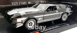 Sun Star 1/18 Scale 3639 1971 Ford Mustang Mach 1 Black/Silver