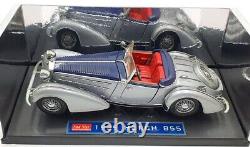 Sun Star 1/18 Scale Diecast 2403 1939 Horch 855 Roadster Silver / Blue