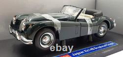 Sun Star 1/18 Scale Diecast 2802 Jaguar XK 140 Drophead Coupe Green