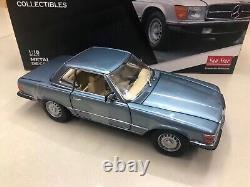 SunStar 1/18 Scale Mercedes Benz 350 SL Blue Diecast car Model Toy Gift New