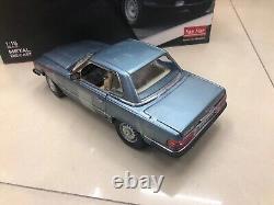 SunStar 1/18 Scale Mercedes Benz 350 SL Blue Diecast car Model Toy Gift New