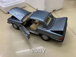 SunStar 1/18 Scale Mercedes Benz 350 SL Blue Diecast car Model Toy Gift New