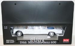 Sunstar 1/18 Scale 2301 1966 Mercedes Benz 600 Landaulet White
