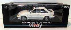 Sunstar 1/18 Scale Diecast 4961R 1984 Ford Escort MK3 RS Turbo White