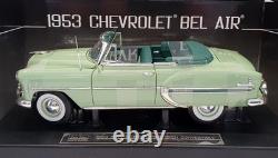 Sunstar 1/18 Scale Model 1624 1953 Chevrolet Bel Air Conv Surf Green