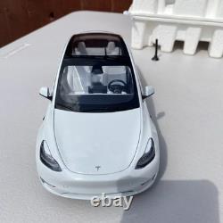 TESLA 118 Scale Model Y White Diecast Car Official Dealer Edition New Boxed