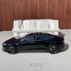 Tesla Model S P100D 118 Scale Diecast Model Car Black New In Box