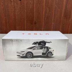 Tesla Model x P100D Metallic Grey 1/18 Scale Diecast Model Dealer Edition New