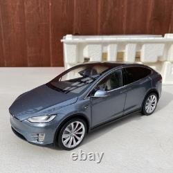 Tesla Model x P100D Metallic Grey 1/18 Scale Diecast Model Dealer Edition New