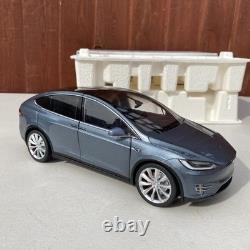 Tesla Model x P100D Metallic Grey 1/18 Scale Diecast Model Dealer Edition New