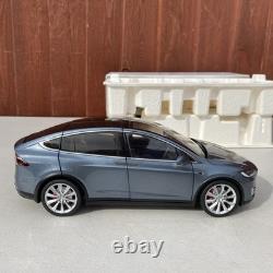 Tesla Model x P100D Metallic Grey 1/18 Scale Diecast Model Dealer Edition New