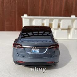Tesla Model x P100D Metallic Grey 1/18 Scale Diecast Model Dealer Edition New