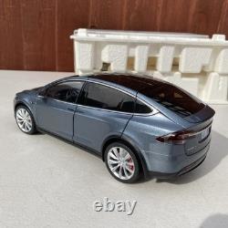 Tesla Model x P100D Metallic Grey 1/18 Scale Diecast Model Dealer Edition New