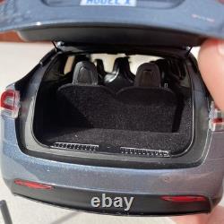 Tesla Model x P100D Metallic Grey 1/18 Scale Diecast Model Dealer Edition New