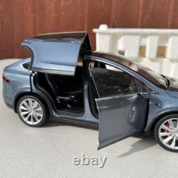 Tesla Model x P100D Metallic Grey 1/18 Scale Diecast Model Dealer Edition New