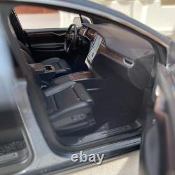 Tesla Model x P100D Metallic Grey 1/18 Scale Diecast Model Dealer Edition New