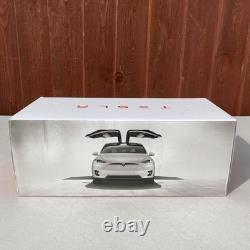 Tesla Model x P100D Metallic Grey 1/18 Scale Diecast Model Dealer Edition New