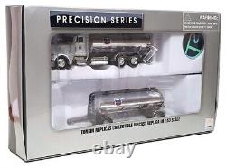 Tonkin 1/53 Scale TK02 Peterbilt Tanker Truck & Trailer Chevron White/Silver