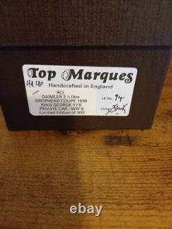 Top Marques 1/43 Scale RC1 1939 Daimler 2.5L D/H King George VI WW2 Black