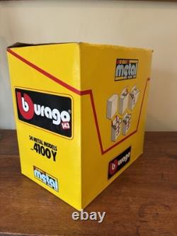 Trade Box of 24 Burago 1/43 Scale Model Cars In Original Boxes See Photos