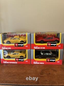 Trade Box of 24 Burago 1/43 Scale Model Cars In Original Boxes See Photos