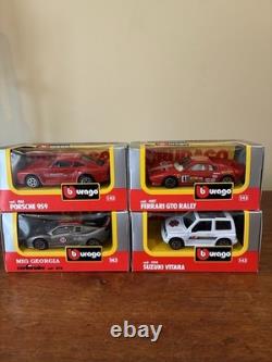 Trade Box of 24 Burago 1/43 Scale Model Cars In Original Boxes See Photos