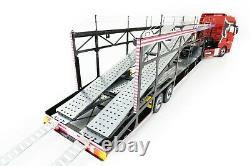 USA Black 6car trailer transporter 118 scale for Peterbilt 359 Road Kings