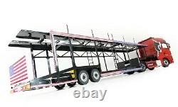 USA Black 6car trailer transporter 118 scale for Peterbilt 359 Road Kings