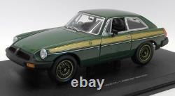 Universal Hobbies 1/18 Scale Diecast 4458 MG MGB GT Jubilee Edition Green/Gold