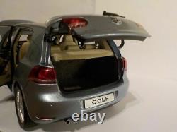 VW Golf MK6 Light Blue, 1/18 Scale Paudi Diecast Model Car (Rare)