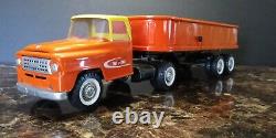 Vintage 1973 Tru-Scale International Harvester Semi Truck & Dump Trailer VGC