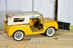 Vintage Original Tru Scale International Ih Scout W Snow Plow Blade Yellow