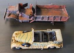 WW2 Truck, destroyed by explosion. 1/43 scale, handmade. OFFER -15% DISCOUNT