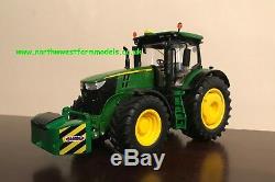 Wiking 1/32 Scale John Deere 7310r Model Tractor With Sumo Front Weight Block