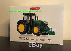 Wiking 1/32 Scale John Deere 7310r Model Tractor With Sumo Front Weight Block